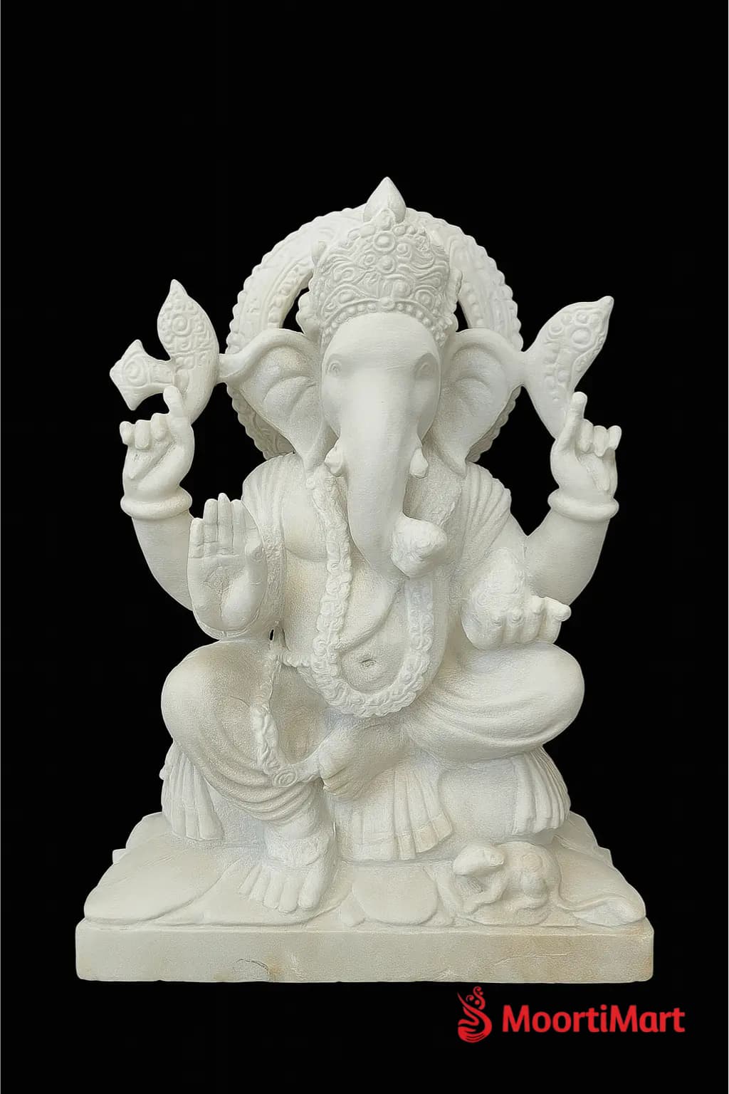 Lord Ganesh White Pure