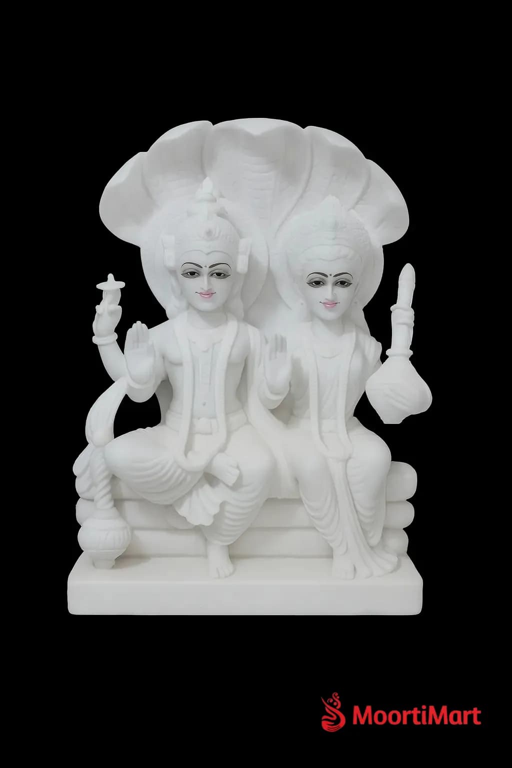 Vishnu Laxmi White Marble